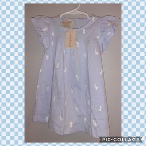 🆕️ Toddler Girls Periwinkle Blue Bunny Dress